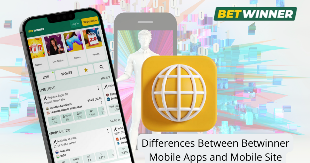 Différences entre les applications mobiles Betwinner et le site mobile