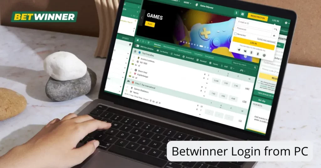 Connexion Betwinner depuis un PC